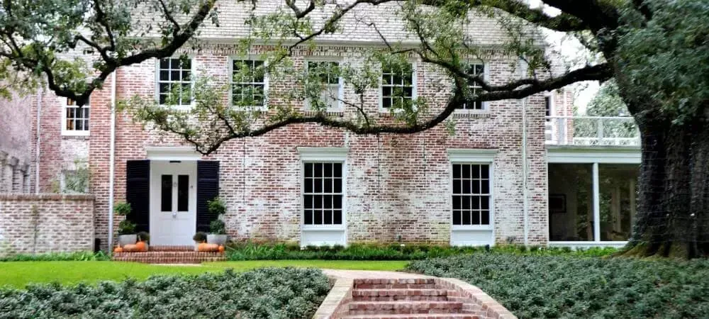 Brick home with beautiful yard